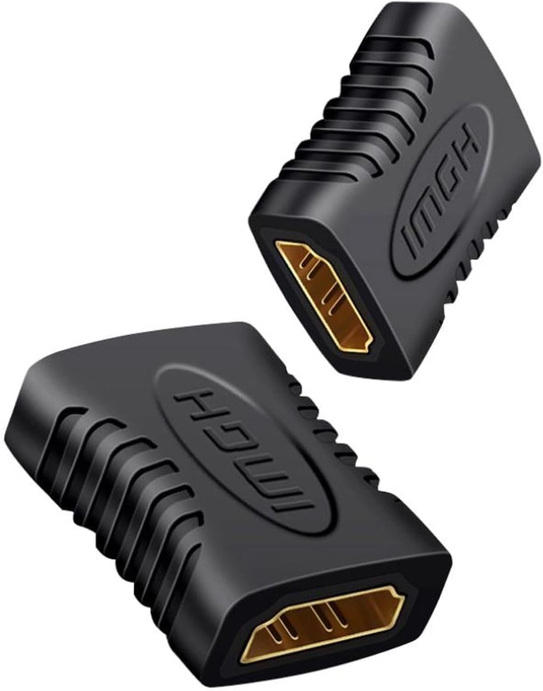 Ranz HDMI Female to Female Connector | Coupler Joiner Gender Changer Extender (Black)