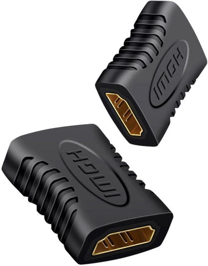 Ranz HDMI Female to Female Connector | Coupler Joiner Gender Changer Extender (Black)