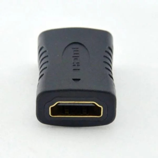 Ranz HDMI Female to Female Connector | Coupler Joiner Gender Changer Extender (Black)