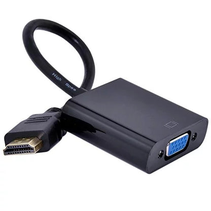 Ranz HDMI to VGA Adapter Cable | HDMI Male to VGA Female Converter | Full HD 1080p | Plug & Play