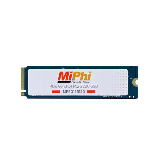 MiPhi MP300G3 512GB NVMe PCIe Gen3x4 M.2 2280 SSD (1-Cut)