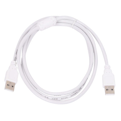 Ranz USB 2.0 Male to Male Cable 1.5 Meter | High-Speed Data Transfer | White Flexible Cable