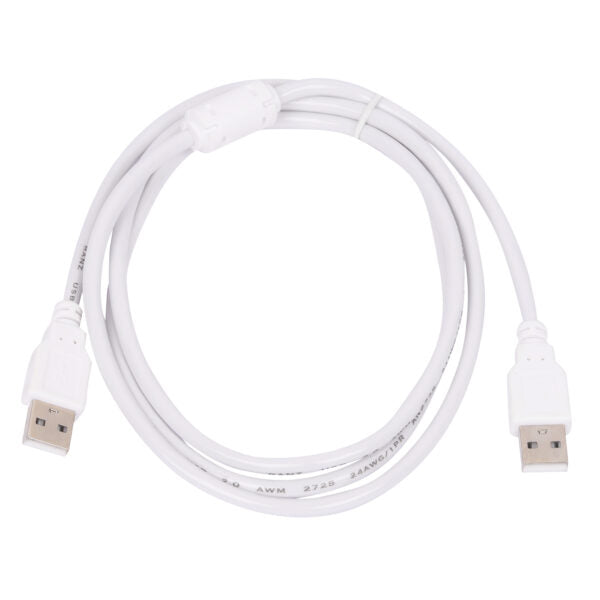 Ranz USB 2.0 Male to Male Cable | High-Speed 480 Mbps | White Flexible Cable | USB Extension cable