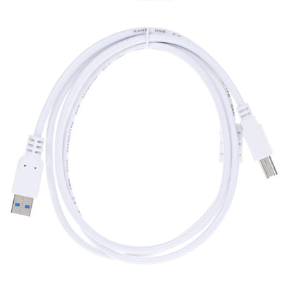 Ranz USB 2.0 Printer Cable | Type A Male to Type B Male | High-Speed 480 Mbps | White Flexible Cable
