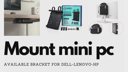 VESA Mount Bracket Kit for HP Tiny PCs | Universal Micro VESA Mount with Screws | All LCD Support