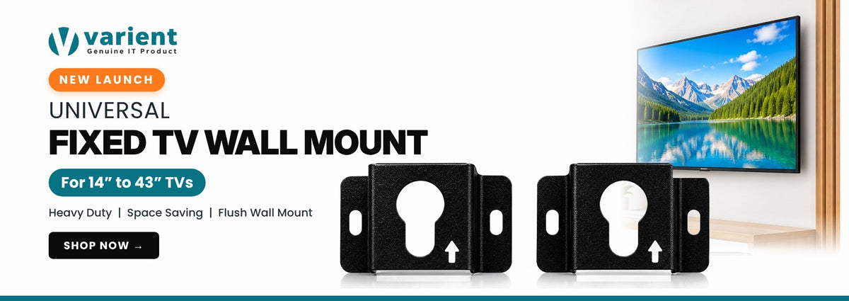 Universal Fixed TV Wall Mount for 14 to 43 inch TVs
