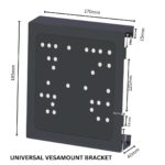 Vesa Mount Bracket kit Varient-support Hp Mini/Tiny Pc-All Lcd Support