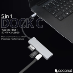 5 in 1 Dock C - Type C Multiport Hub Coconut