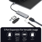 5 in 1 Dock C - Type C Multiport Hub Coconut