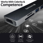 6 in 1 Dock B - Type C Multiport Hub Coconut