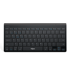 FINGERS TeenyClicks Wireless Mini Bluetooth Keyboard (3-in-1: Connect 3 Devices | 5-in-1: Windows® | macOS | Android™ | Linux | Chrome OS | Special X-Type Scissors | 45 Days worktime)